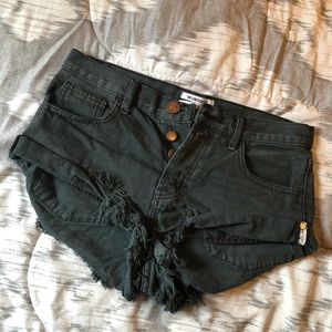One Teaspoon Bandits Shorts Black 26